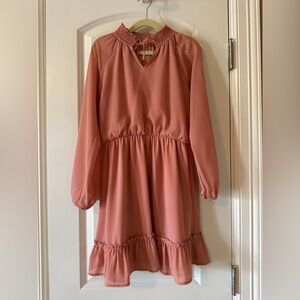 Sheer/chiffon babydoll-style mini dress Size 10-12